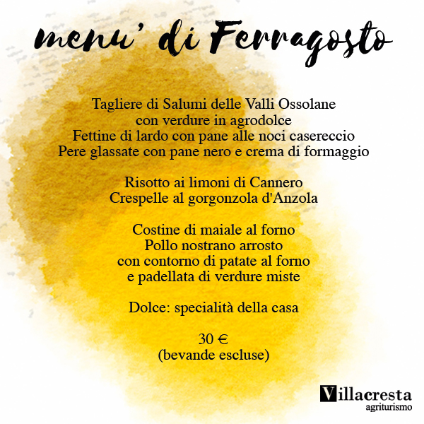 Ferragosto a Villa Cresta